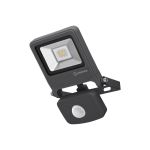 Ledvance LED-Scheinwerfer Endura Schwarz 10W 800lm 100D - 840  | IP44 - Bewegungs- und Lichtsensor - Symmetrisch