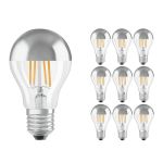 Mehrfachpackung 10x Ledvance CLASSIC LED E27 Birne Fadenlampe Klar 6.5W 650lm - 827  | Ersatz für 50W