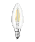 Ledvance Classic LED E14 Kerze Fadenlampe Klar 4W 470lm - 840 | Ersatz für 40W