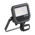Ledvance Led-Scheinwerfer Aluminium Schwarz 17W 2400lm 100D - 840  | IP65 - Bewegungs- Und Lichtsensor - Symmetrisch