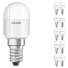 Mehrfachpackung 10x Ledvance LED Special T26 E14 Tubular Matt 2.3W 200lm - 827  | Ersatz für 20W