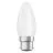 Ledvance Classic Performance LED Ampoule B22d Bougie Filament Dépolie 4.8W 470lm - 827 Blanc Très Chaud | Dimmable - Équivalent 40W