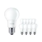 Lot 10x Philips Corepro LED Ampoule E27 Poire Dépolie 8W 806lm - 827 Blanc Très Chaud | Équivalent 60W